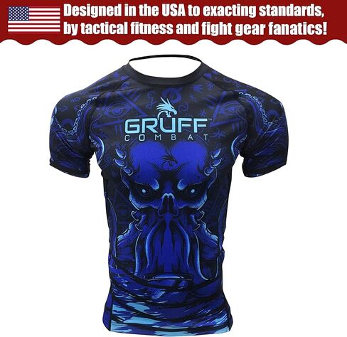 قميص BJJ Rash Guards Grappling MMA Jiu Jitsu No Gi UFC، ملابس قتالية، بأكمام قصيرة in Kuwait