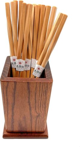 10 Pairs Reusable Bamboo Chopsticks, Twisted chopsticks Natural Bamboo Wood Chopsticks, 9.06 Inch/23cm Polybag packing by LANHUTHS in Saudi Arabia