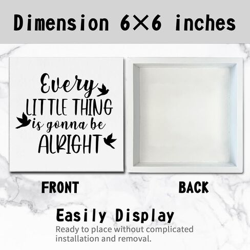 Funny Cute Wood Box Sign I Don't Have Ducks or A Row Desk Decor Rustic Wooden Block Sign Wall Art Sign for Home Office Table Decor, Home Living Room Shelf Table Decoration (6×6 Inch) in Saudi Arabia