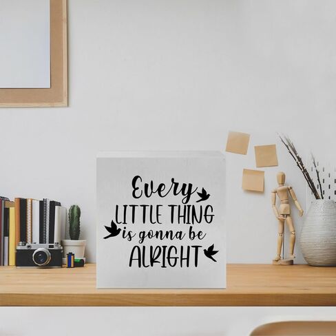 Funny Cute Wood Box Sign I Don't Have Ducks or A Row Desk Decor Rustic Wooden Block Sign Wall Art Sign for Home Office Table Decor, Home Living Room Shelf Table Decoration (6×6 Inch) in Saudi Arabia
