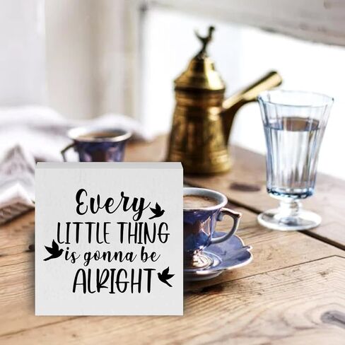 Funny Cute Wood Box Sign I Don't Have Ducks or A Row Desk Decor Rustic Wooden Block Sign Wall Art Sign for Home Office Table Decor, Home Living Room Shelf Table Decoration (6×6 Inch) in Saudi Arabia