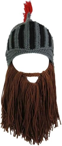 Wig Beard Hats Creative Funny Adult hat Hand-Woven Tassel red Crown Roman hat Knight hat Helmet hat Winter Hats in Kuwait