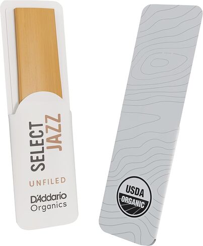 D’Addario Woodwinds - Organic Select Jazz Alto Saxophone Reeds - Alto Sax Reeds - Individually Sealed - Unfiled, Medium, Strength 2, 3-Pack in Saudi Arabia