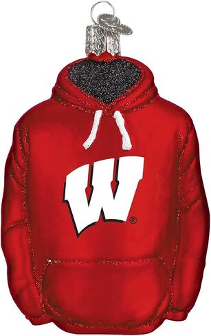 Old World Christmas University of Wisconsin Badgers Glass Blown Ornaments for Christmas Tree Beanie in Saudi Arabia