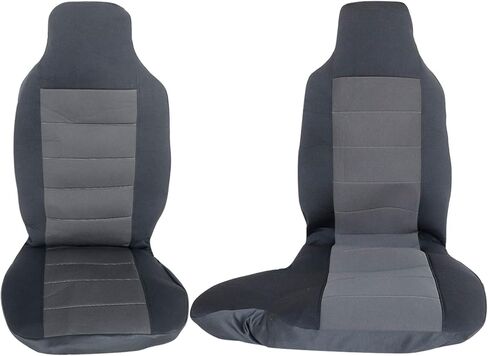 GXARTS قطعتان من غطاء مقعد المقعد الخلفي العالي 60/40 باللونين الأسود والرمادي متوافق مع Ford Ranger 2004 2005 2006 2007 2008 2009 2010 2011 2012 (بدون غطاء وحدة التحكم) in Kuwait