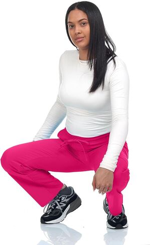 Scrubs for Women 4 Pocket Pants Stretch Nurse Scrub Pants for Medical Uniform and Home Attendant Lightweight in Saudi Arabia