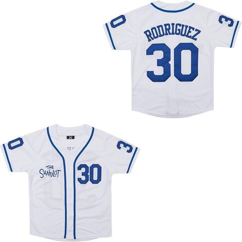 Youth The Sandlot #30 Benny The Jet Rodriguez Moive Jersey, #5 Michael Squints Print Kids Baseball Jersey in Saudi Arabia