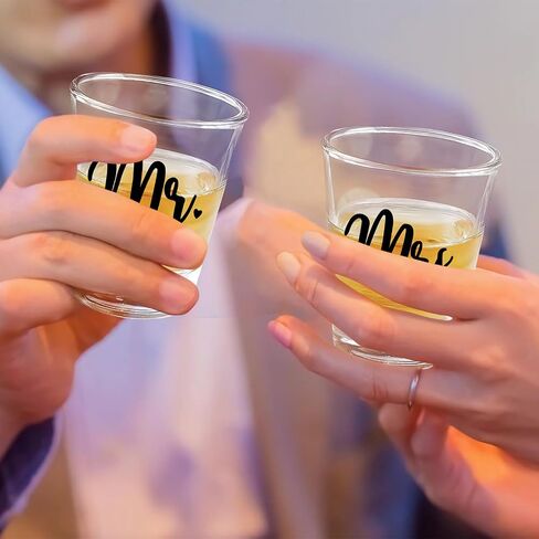 Wedding Gifts for Couples 2024, Wifey Hubby Wedding Glass, Congratulations Gift Box, Cool Bridal Shower Gifts for Engagement Wedding Anniversary for Her Him Newlywed Couples Bride Groom Mr and Mrs in Saudi Arabia
