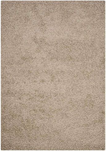 SAFAVIEH Athens Shag Collection Area Rug - 9' x 12', Beige, Non-Shedding & Easy Care, 1.5-inch Thick Ideal for High Traffic Areas in Living Room, Bedroom (SGA119G) in Saudi Arabia