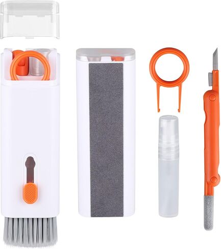 IFTHFOUR Keyboard Cleaning Kit Laptop Cleaner, 21-in-1 Computer Screen Cleaning Kit, Desktop Vacuum Cleaner, Cleaning Brush Tool for MacBook iPad, iPhone Pro, Earbuds, TV Camera Monitor in Saudi Arabia