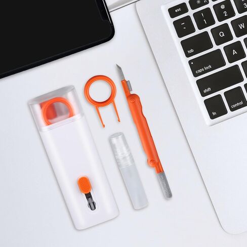 IFTHFOUR Keyboard Cleaning Kit Laptop Cleaner, 21-in-1 Computer Screen Cleaning Kit, Desktop Vacuum Cleaner, Cleaning Brush Tool for MacBook iPad, iPhone Pro, Earbuds, TV Camera Monitor in Saudi Arabia