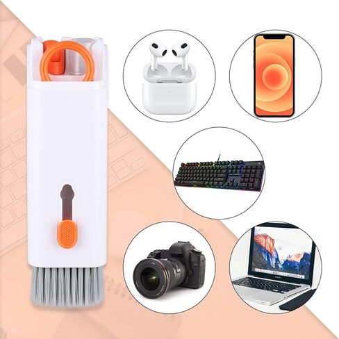 IFTHFOUR Keyboard Cleaning Kit Laptop Cleaner, 21-in-1 Computer Screen Cleaning Kit, Desktop Vacuum Cleaner, Cleaning Brush Tool for MacBook iPad, iPhone Pro, Earbuds, TV Camera Monitor in Saudi Arabia