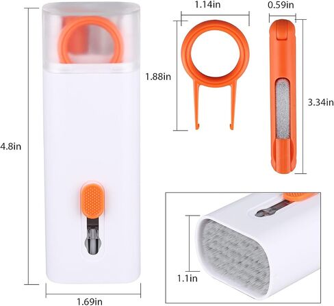 IFTHFOUR Keyboard Cleaning Kit Laptop Cleaner, 21-in-1 Computer Screen Cleaning Kit, Desktop Vacuum Cleaner, Cleaning Brush Tool for MacBook iPad, iPhone Pro, Earbuds, TV Camera Monitor in Saudi Arabia