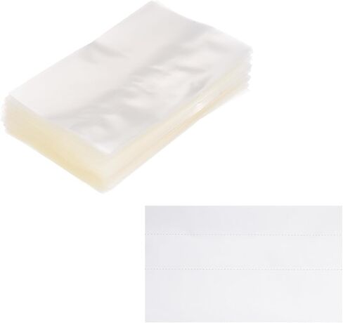 أشرطة انكماش مثقوبة PVC مقاس 42 × 70 مم من PATIKIL، 400 قطعة من غلاف الانكماش الحراري مناسب لزجاجات الزيوت العطرية 10 مل وعلب الجرار وعلب العلب التي تناسب قطر الغطاء 1.85-2.1 بوصة، شفاف in Kuwait