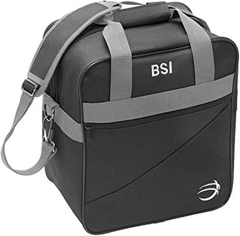 BSI Solar Bowling Carry Bag that Holds One Bowling Ball and has Interior Shoe Pockets that Hold Up to Size 13 Shoes- Black in Saudi Arabia