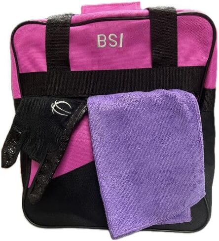 BSI Solar Bowling Carry Bag that Holds One Bowling Ball and has Interior Shoe Pockets that Hold Up to Size 13 Shoes- Black in Saudi Arabia