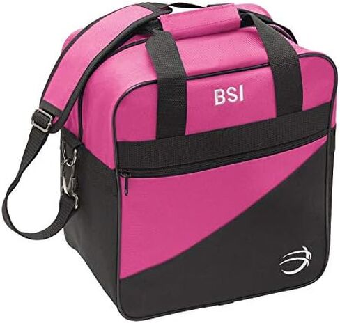 BSI Solar Bowling Carry Bag that Holds One Bowling Ball and has Interior Shoe Pockets that Hold Up to Size 13 Shoes- Black in Saudi Arabia