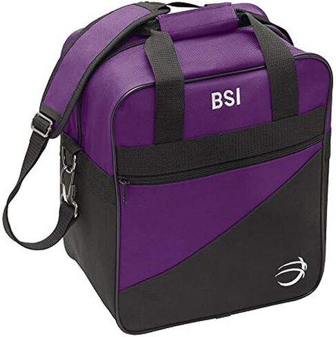 BSI Solar Bowling Carry Bag that Holds One Bowling Ball and has Interior Shoe Pockets that Hold Up to Size 13 Shoes- Black in Saudi Arabia