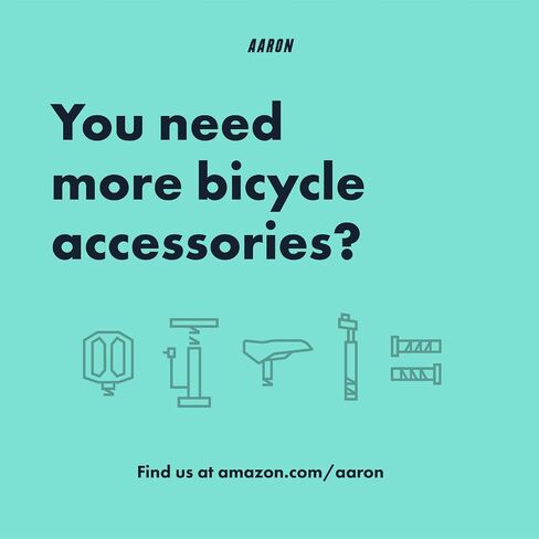 AARON FIT Handlebar Grips with Gel Cushioning, Sporty Handlebar Grips Made from Non-Slip Rubber, Lock-On Handlebar Grips for E-Bikes, Mountain Bikes, Cross Bikes, Fixie Bikes in Saudi Arabia
