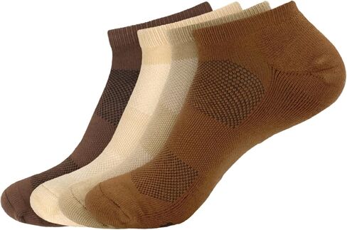 BambooMN Men and Women's Rayon from Bamboo Low Cut Ankle Socks for Sports, Work and Everyday Wear - 4 Pairs - Unisex Sizing in Saudi Arabia