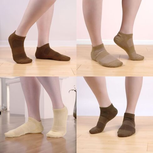 BambooMN Men and Women's Rayon from Bamboo Low Cut Ankle Socks for Sports, Work and Everyday Wear - 4 Pairs - Unisex Sizing in Saudi Arabia