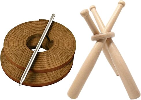 TOFL Baseball Glove Leather Lacing Kit with Baseball Display Stand | Wooden Ball Stand, Mini Baseball Bat Design, Centerpiece Stand for Table and Trophy Display Shelf in Saudi Arabia
