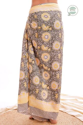 Women's Cotton Sarong Wrap Beachwear Cover Up Swimsuit Pareo Solid Color 73x44 inch Swimwear in Saudi Arabia