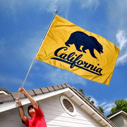 شركة College Flags & Banners Co. Cal Berkeley Golden Bears Walking Bear Grommet Flag in Saudi Arabia