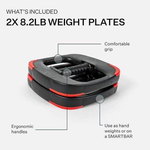 أوزان حرة مريحة من Les Mills™ مزدوجة الأغراض بوزن 5.5 رطل لمعدات التمارين المنزلية، وألواح أوزان التمارين، وأوزان اليد لتمارين الجسم بالكامل in Kuwait