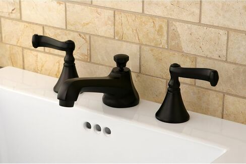 Kingston Brass KS4478FL Lavatory Faucet Pop-Up, 5-1/2", Brushed Nickel in Saudi Arabia