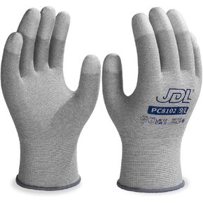 JDL ESD Work Gloves, Anti-Static Gloves for PC Building, Computer Installation & Repair, High Resistance Carbon Fiber Gloves