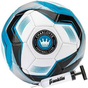 كرة قدم Franklin Sports MLS Nashville FC - كرة قدم مقاس 5 رسمية - غطاء ناعم مقاوم للتآكل - كرة قدم بحجم ووزن رسمي - تتضمن مضخة هواء