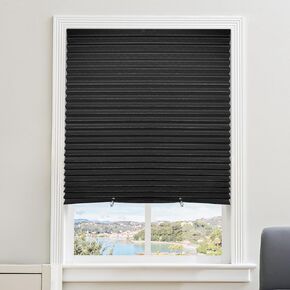 6 Packs Cordless Pleated Light Filtering Fabric Shade 36 in x 72 in Easy to Cut and Install Easy Lift Trim-at-Home White