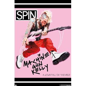 Trends International SPIN Magazine - Machine Gun Kelly 20 Wall Poster, 22.375" x 34", Unframed Version