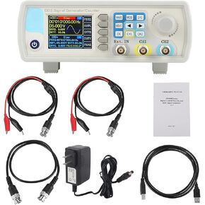 JDS6600 DDS Signal Generator Counter 15MHz 60MHz High Exactness Dua Channel Arbitrary Waveform Function Generator Frequency Meter 266MSa/s (15Mhz)