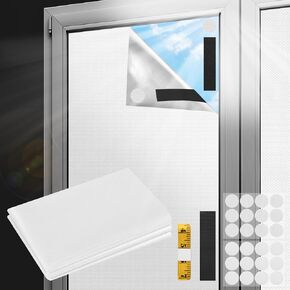 Blackout Blinds Shade for Bedroom Window 79"x57"x2Pcs-100% Blackout Window Cover Paper Film Portable Travel Blackout Curtains Temporary Blind Screen Darkening Fabric for Baby No Drill Cut to Size