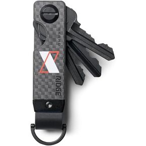 The Ridge Key Organizer - Compact Metallic Key Holder | Minimalist Innovative Keyholder | Smart Keychain Secures 2-6 Keys - Brass