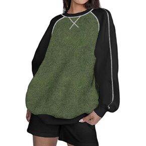 Remidoo Women's Oversized Sun and Moon Graphic Sweatshirts Long Sleeve Pullover Tops