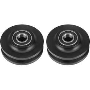 Barn Door Pulley Door Wheels, Hardware Sliding Door, 2 Pcs Sliding Barn Door Wheels Sturdy Door Rollers for Cabinet Window Pulley Domestic Installation Use