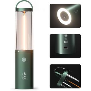 4-in 1 Portable Camping Lantern Rechargeable Camping Lights LED Flashlight with Hidden Hook SOS Mode Ultra-Long Life 35H Ambient Tent Lights for Household Essentials,Hiking,Camp,Outdoor