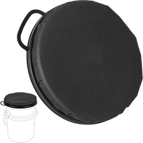 5 Gallon Bucket Seat for Yeti Bucket Only, Swivel Bucket Lid with Padded Top for Cozy Sitting, Bucket Seat Cushion for Outdoor Fishing,Hunting,Gardening, Baseball Training, Pink