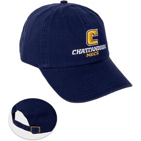 Desert Cactus University of Tennessee Chattanooga Baseball Hat UTC Mocs Brimmed Embroirderd Cap Adjustable Cloth Strap Adult (Style A) Blue