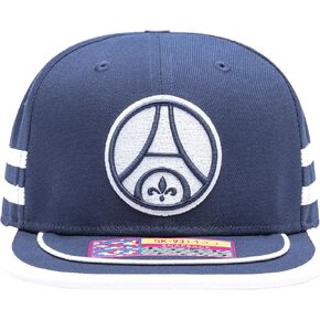 PSG (Paris) 'Offshore' Adjustable Snapback Soccer Hat (Navy Blue/White)
