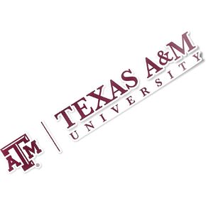 Desert Cactus Texas A&M University Sticker Aggies TAMU Name Logo Vinyl Decal Laptop Water Bottle Car Scrapbook (8 Inch Sticker)