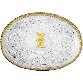 Montana Silversmiths Men's Initial F Buckle Silver One Size