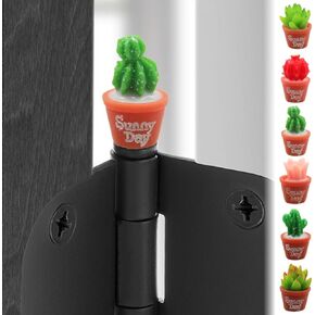 Mini Succulent Hinge Head Home Decoration - Magnetic Door Hinge Heads Decorative Topper Set of 6