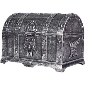 Pirate Scatz Pirate Treasure Chest Toy Treasure Chest Plastic Candy Box Mini Pirate Box for Pirate Partys