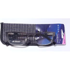Foster Grant Bryce Reading Glasses Gun Metal 2.50
