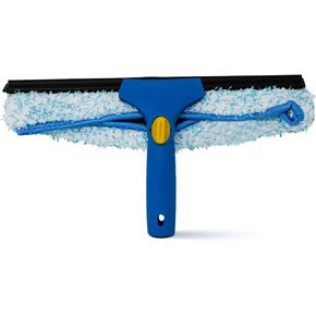 Kleen Handler Professional 2-in-1 Squeegee for Window Cleaning Tool Combo - 14" Squeegee & Microfiber Scrubber Sleeve, Window Glass Cleaning Kit for Commercial & Residential Use