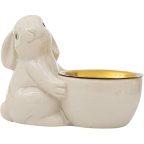 Rabbit Incense Burner Bunny Statues Figurine Waterfall Incense Holder Bunny Incense Cone Holder Cone Incense Holder Table Decor Incense Cone Burner White Suite Ceramics Desk